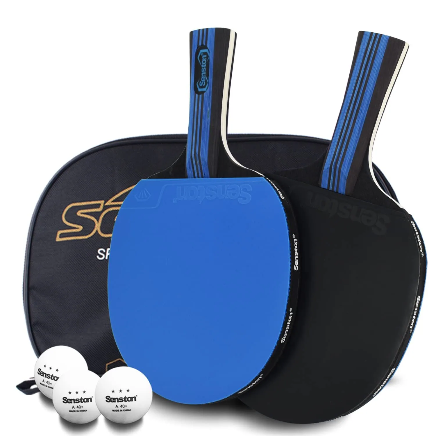 Senston 5-Ply Ping Pong Paddles, 2 Pack