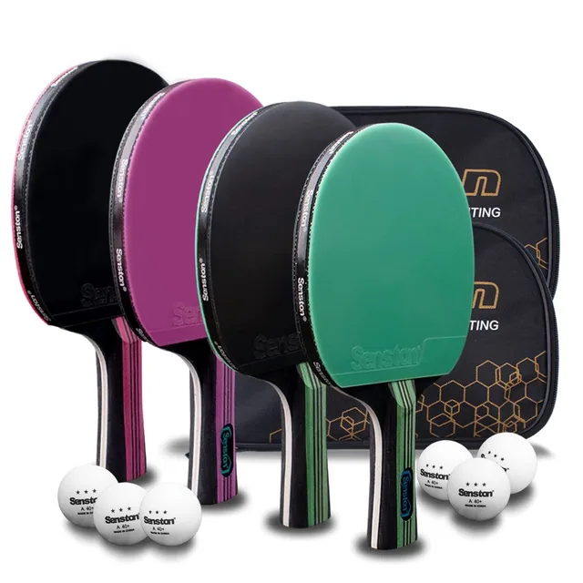 Senston 5-Ply Ping Pong Paddles, 4 Pack