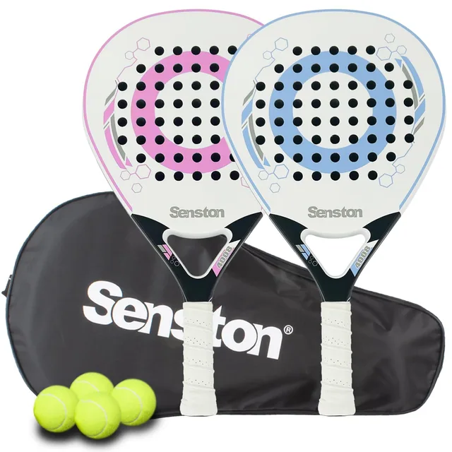 Senston Beach Tennis Paddles, Carbon Fiber with EVA Core