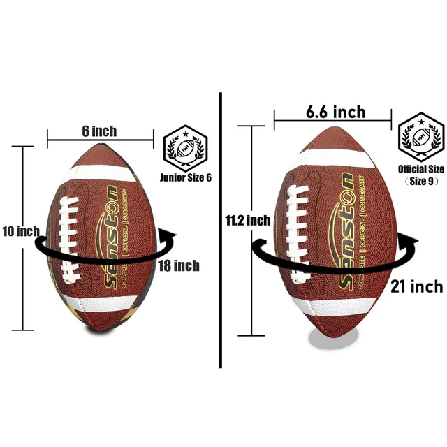 Senston Composite Leather Football, Size 6 and 9, photo 6