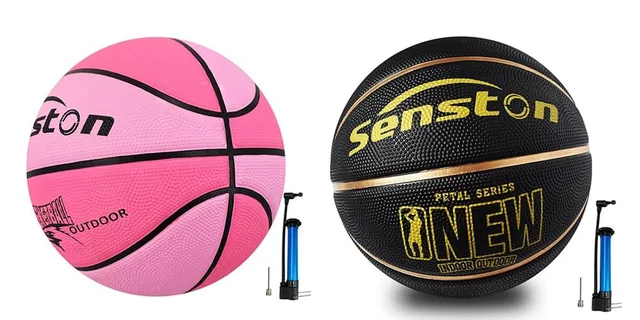 Senston Kids Basketball, 27.5 in, Pink and Black