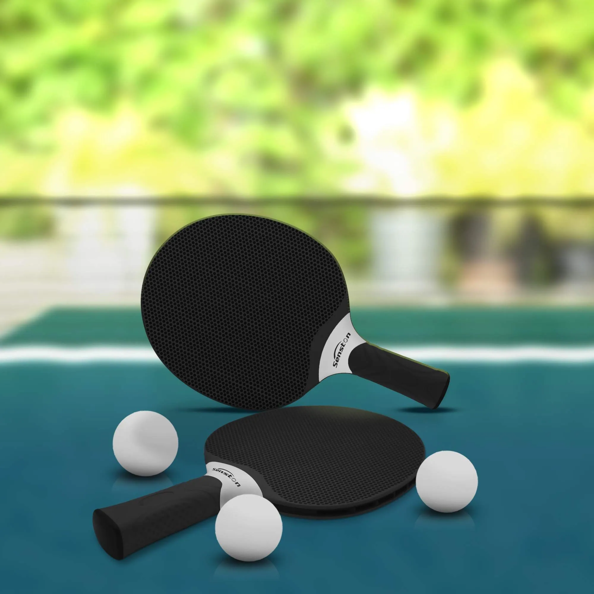Senston Ping Pong Paddle Set for 4 Players